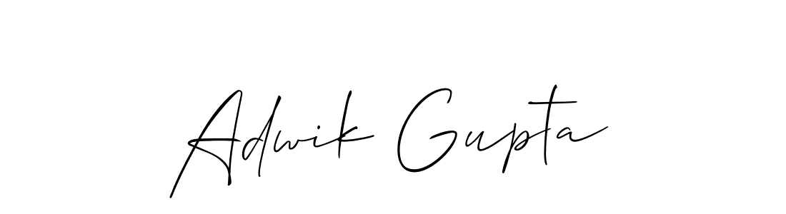Make a beautiful signature design for name Adwik Gupta. With this signature (Allison_Script) style, you can create a handwritten signature for free. Adwik Gupta signature style 2 images and pictures png