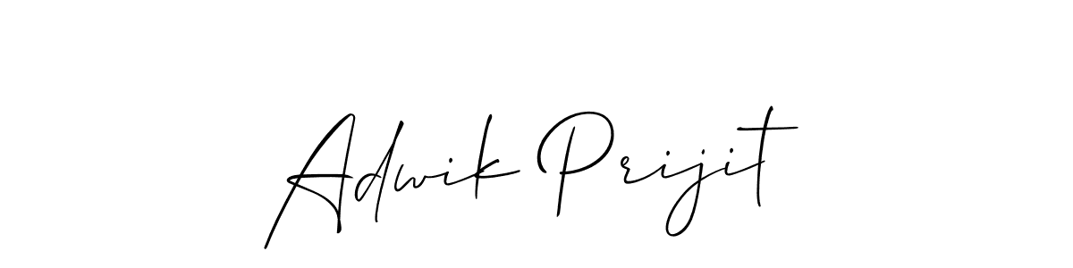 You should practise on your own different ways (Allison_Script) to write your name (Adwik Prijit) in signature. don't let someone else do it for you. Adwik Prijit signature style 2 images and pictures png