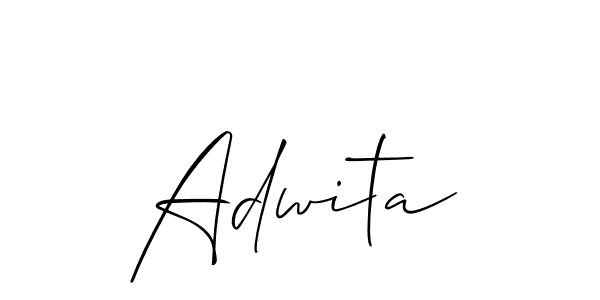 How to make Adwita signature? Allison_Script is a professional autograph style. Create handwritten signature for Adwita name. Adwita signature style 2 images and pictures png