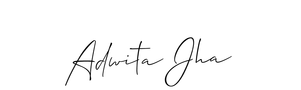 Make a beautiful signature design for name Adwita Jha. Use this online signature maker to create a handwritten signature for free. Adwita Jha signature style 2 images and pictures png