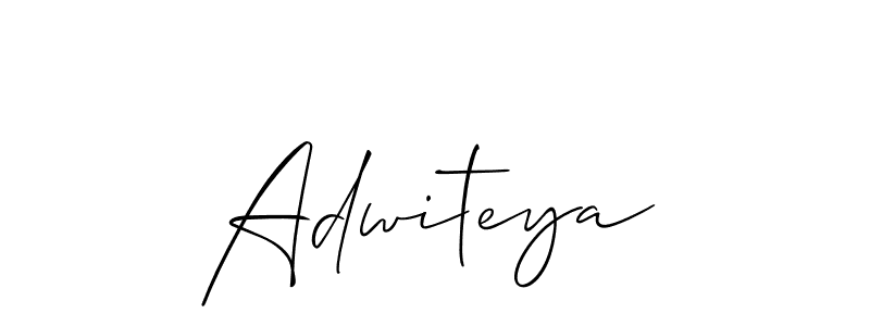 Use a signature maker to create a handwritten signature online. With this signature software, you can design (Allison_Script) your own signature for name Adwiteya. Adwiteya signature style 2 images and pictures png