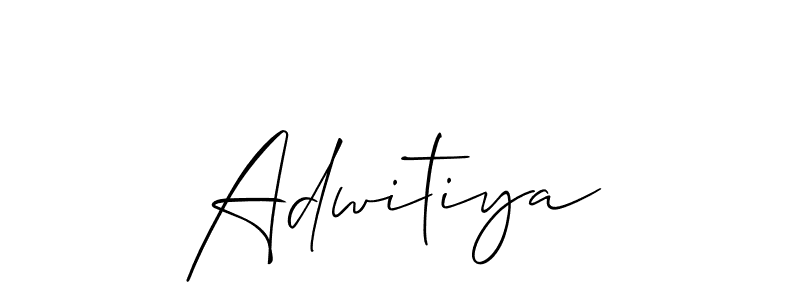 Use a signature maker to create a handwritten signature online. With this signature software, you can design (Allison_Script) your own signature for name Adwitiya. Adwitiya signature style 2 images and pictures png