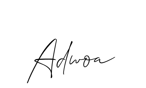 You should practise on your own different ways (Allison_Script) to write your name (Adwoa) in signature. don't let someone else do it for you. Adwoa signature style 2 images and pictures png