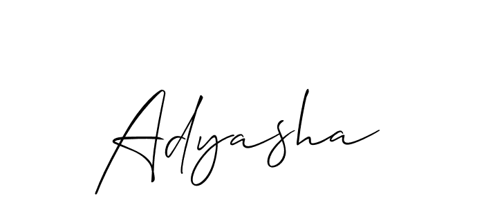 Adyasha stylish signature style. Best Handwritten Sign (Allison_Script) for my name. Handwritten Signature Collection Ideas for my name Adyasha. Adyasha signature style 2 images and pictures png