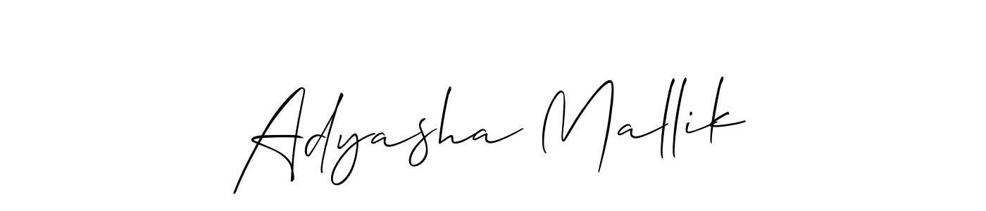 Allison_Script is a professional signature style that is perfect for those who want to add a touch of class to their signature. It is also a great choice for those who want to make their signature more unique. Get Adyasha Mallik name to fancy signature for free. Adyasha Mallik signature style 2 images and pictures png