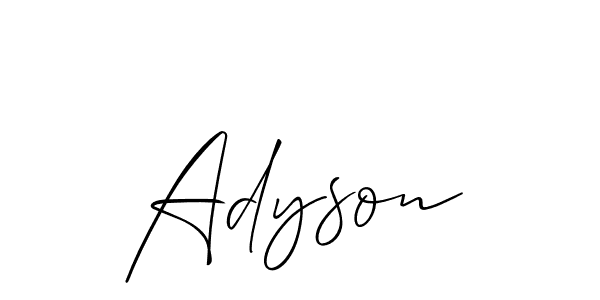 Make a beautiful signature design for name Adyson. Use this online signature maker to create a handwritten signature for free. Adyson signature style 2 images and pictures png