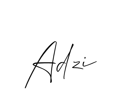 The best way (Allison_Script) to make a short signature is to pick only two or three words in your name. The name Adzi include a total of six letters. For converting this name. Adzi signature style 2 images and pictures png