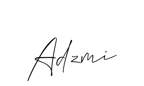 Allison_Script is a professional signature style that is perfect for those who want to add a touch of class to their signature. It is also a great choice for those who want to make their signature more unique. Get Adzmi name to fancy signature for free. Adzmi signature style 2 images and pictures png