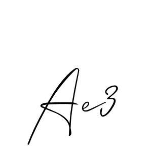 Also You can easily find your signature by using the search form. We will create Ae3 name handwritten signature images for you free of cost using Allison_Script sign style. Ae3 signature style 2 images and pictures png