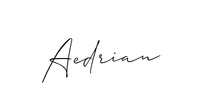 Also we have Aedrian name is the best signature style. Create professional handwritten signature collection using Allison_Script autograph style. Aedrian signature style 2 images and pictures png