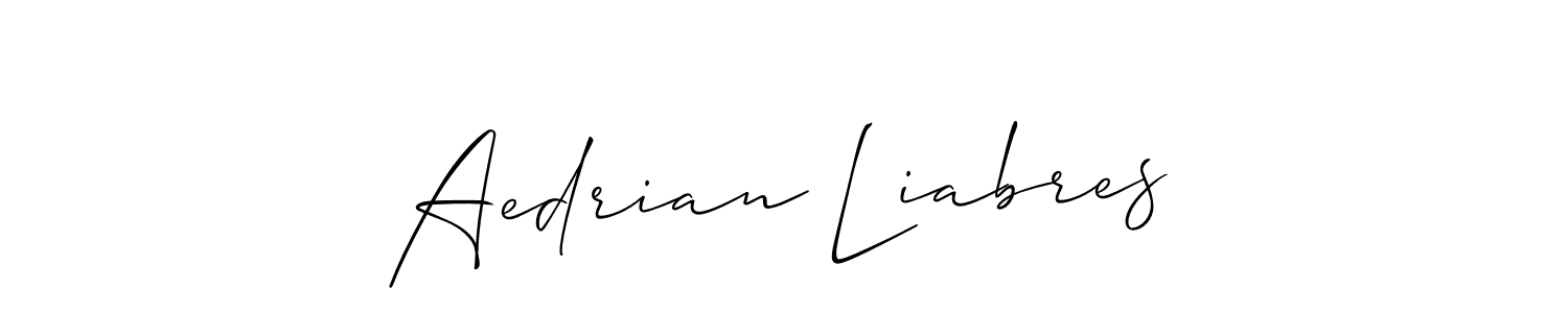 How to Draw Aedrian Liabres signature style? Allison_Script is a latest design signature styles for name Aedrian Liabres. Aedrian Liabres signature style 2 images and pictures png