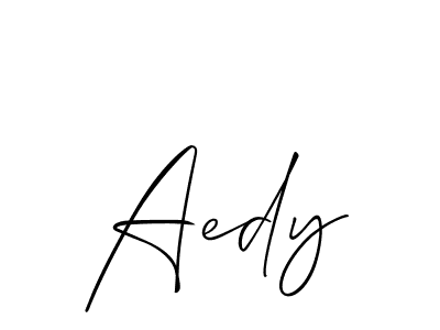 Make a short Aedy signature style. Manage your documents anywhere anytime using Allison_Script. Create and add eSignatures, submit forms, share and send files easily. Aedy signature style 2 images and pictures png