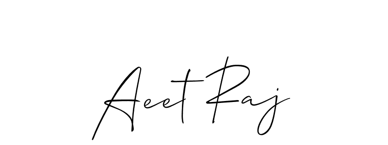 Create a beautiful signature design for name Aeet Raj. With this signature (Allison_Script) fonts, you can make a handwritten signature for free. Aeet Raj signature style 2 images and pictures png