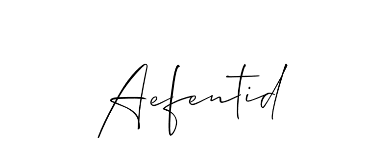 You should practise on your own different ways (Allison_Script) to write your name (Aefentid) in signature. don't let someone else do it for you. Aefentid signature style 2 images and pictures png