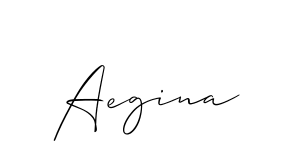 Use a signature maker to create a handwritten signature online. With this signature software, you can design (Allison_Script) your own signature for name Aegina. Aegina signature style 2 images and pictures png