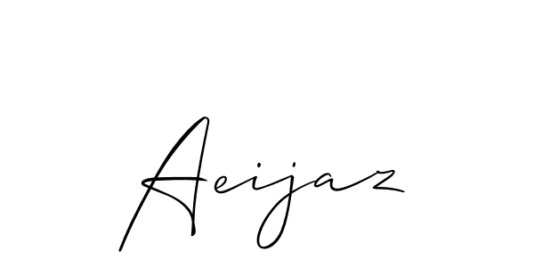 How to Draw Aeijaz signature style? Allison_Script is a latest design signature styles for name Aeijaz. Aeijaz signature style 2 images and pictures png