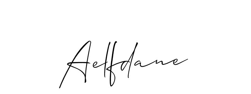 Design your own signature with our free online signature maker. With this signature software, you can create a handwritten (Allison_Script) signature for name Aelfdane. Aelfdane signature style 2 images and pictures png