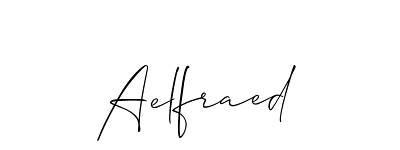 It looks lik you need a new signature style for name Aelfraed. Design unique handwritten (Allison_Script) signature with our free signature maker in just a few clicks. Aelfraed signature style 2 images and pictures png