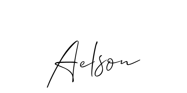 Make a beautiful signature design for name Aelson. With this signature (Allison_Script) style, you can create a handwritten signature for free. Aelson signature style 2 images and pictures png