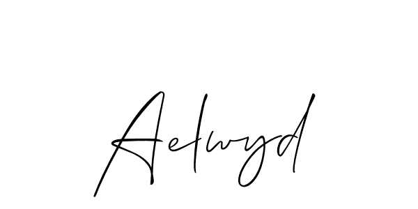 Design your own signature with our free online signature maker. With this signature software, you can create a handwritten (Allison_Script) signature for name Aelwyd. Aelwyd signature style 2 images and pictures png