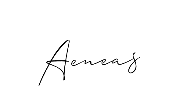 It looks lik you need a new signature style for name Aeneas. Design unique handwritten (Allison_Script) signature with our free signature maker in just a few clicks. Aeneas signature style 2 images and pictures png
