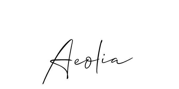 Best and Professional Signature Style for Aeolia. Allison_Script Best Signature Style Collection. Aeolia signature style 2 images and pictures png