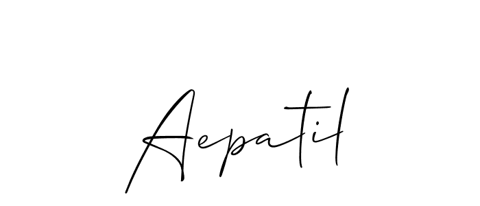 Make a beautiful signature design for name Aepatil. Use this online signature maker to create a handwritten signature for free. Aepatil signature style 2 images and pictures png