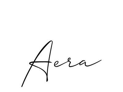 Create a beautiful signature design for name Aera. With this signature (Allison_Script) fonts, you can make a handwritten signature for free. Aera signature style 2 images and pictures png