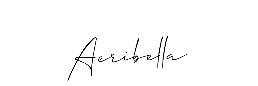 Similarly Allison_Script is the best handwritten signature design. Signature creator online .You can use it as an online autograph creator for name Aeribella. Aeribella signature style 2 images and pictures png