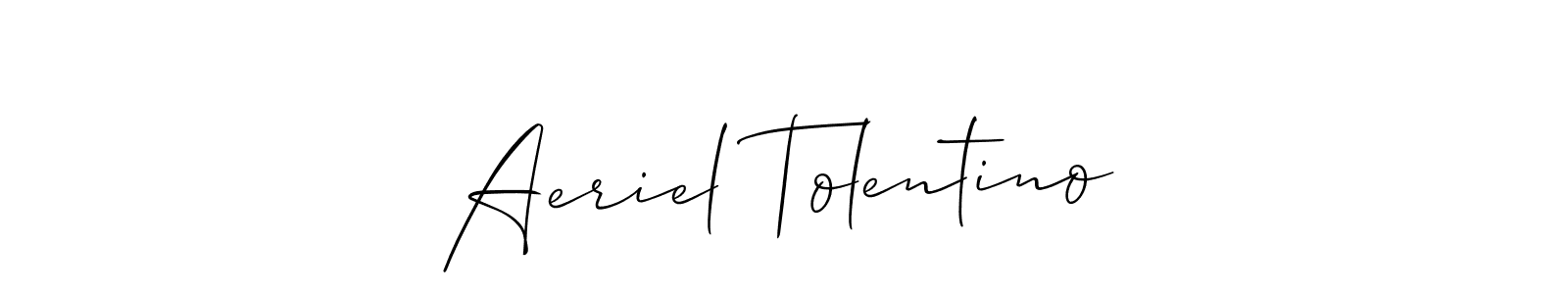 You can use this online signature creator to create a handwritten signature for the name Aeriel Tolentino. This is the best online autograph maker. Aeriel Tolentino signature style 2 images and pictures png