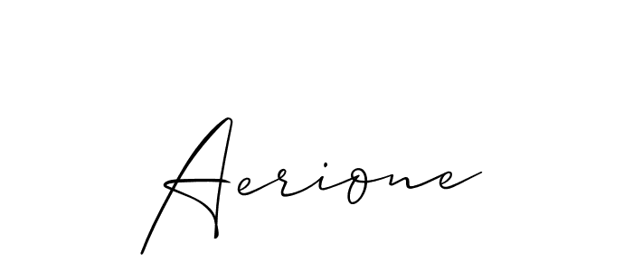 Aerione stylish signature style. Best Handwritten Sign (Allison_Script) for my name. Handwritten Signature Collection Ideas for my name Aerione. Aerione signature style 2 images and pictures png