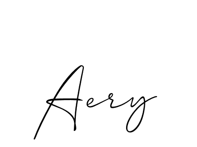 It looks lik you need a new signature style for name Aery. Design unique handwritten (Allison_Script) signature with our free signature maker in just a few clicks. Aery signature style 2 images and pictures png