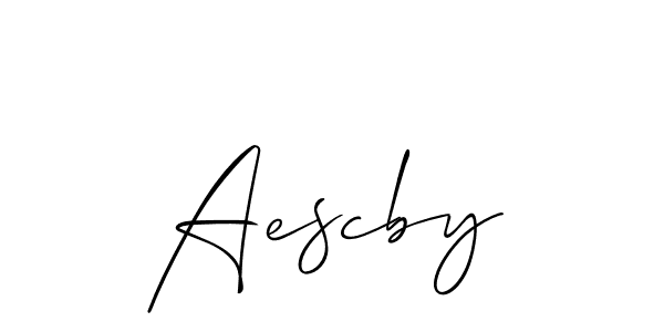 Also we have Aescby name is the best signature style. Create professional handwritten signature collection using Allison_Script autograph style. Aescby signature style 2 images and pictures png