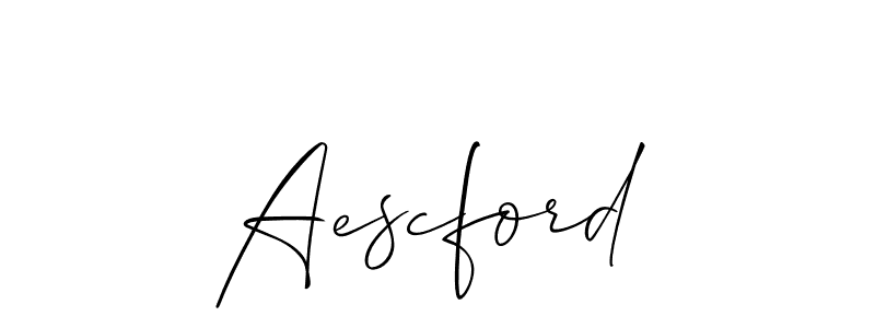 Make a short Aescford signature style. Manage your documents anywhere anytime using Allison_Script. Create and add eSignatures, submit forms, share and send files easily. Aescford signature style 2 images and pictures png