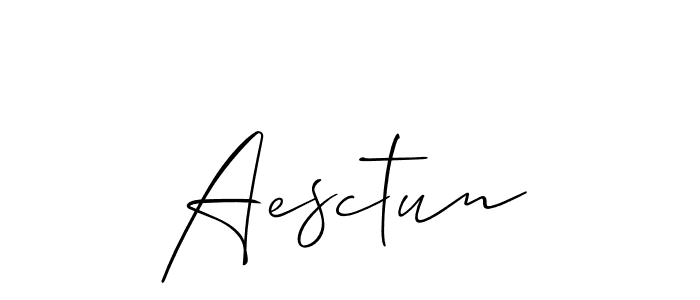 Aesctun stylish signature style. Best Handwritten Sign (Allison_Script) for my name. Handwritten Signature Collection Ideas for my name Aesctun. Aesctun signature style 2 images and pictures png