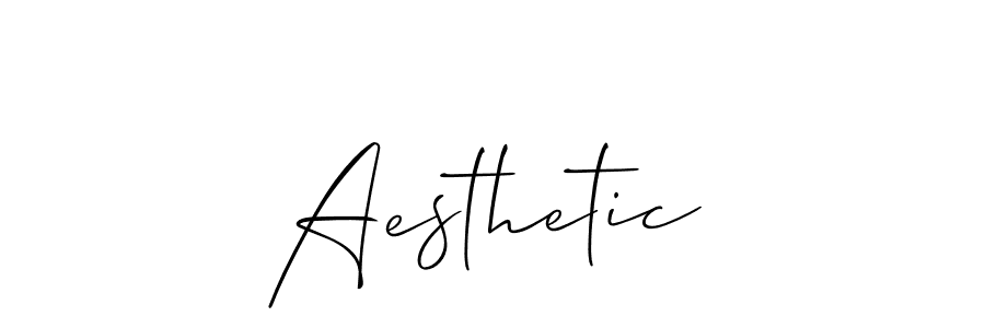 Make a beautiful signature design for name Aesthetic. Use this online signature maker to create a handwritten signature for free. Aesthetic signature style 2 images and pictures png