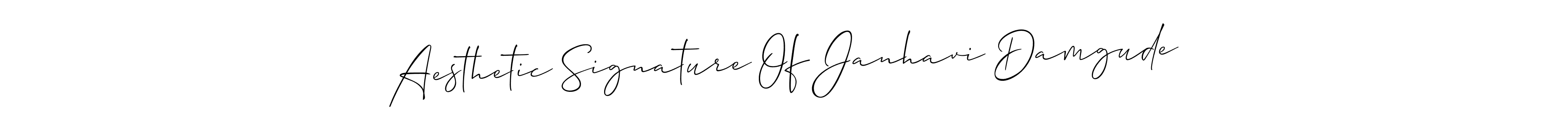 This is the best signature style for the Aesthetic Signature Of Janhavi Damgude name. Also you like these signature font (Allison_Script). Mix name signature. Aesthetic Signature Of Janhavi Damgude signature style 2 images and pictures png