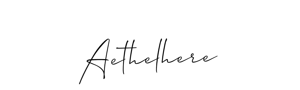 Also we have Aethelhere name is the best signature style. Create professional handwritten signature collection using Allison_Script autograph style. Aethelhere signature style 2 images and pictures png