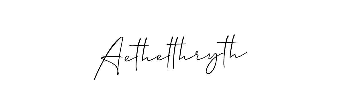 Make a beautiful signature design for name Aethelthryth. With this signature (Allison_Script) style, you can create a handwritten signature for free. Aethelthryth signature style 2 images and pictures png