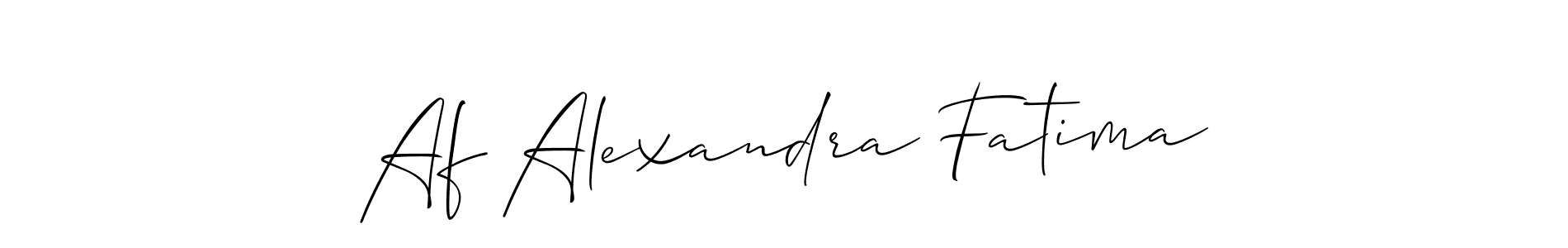 Allison_Script is a professional signature style that is perfect for those who want to add a touch of class to their signature. It is also a great choice for those who want to make their signature more unique. Get Af Alexandra Fatima name to fancy signature for free. Af Alexandra Fatima signature style 2 images and pictures png