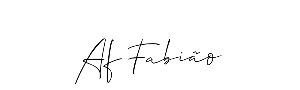 Also we have Af Fabião name is the best signature style. Create professional handwritten signature collection using Allison_Script autograph style. Af Fabião signature style 2 images and pictures png