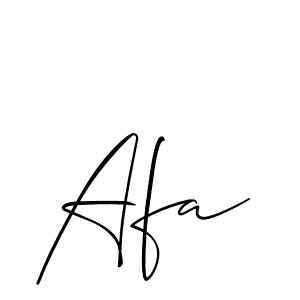 Afa stylish signature style. Best Handwritten Sign (Allison_Script) for my name. Handwritten Signature Collection Ideas for my name Afa. Afa signature style 2 images and pictures png