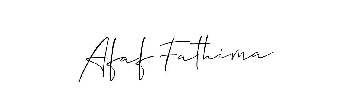 You should practise on your own different ways (Allison_Script) to write your name (Afaf Fathima) in signature. don't let someone else do it for you. Afaf Fathima signature style 2 images and pictures png