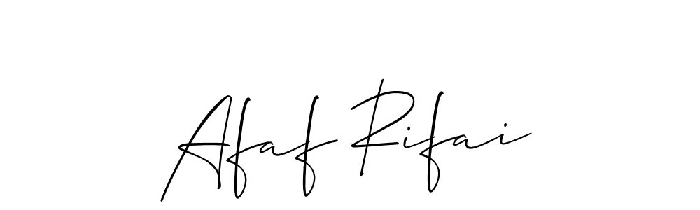 Check out images of Autograph of Afaf Rifai name. Actor Afaf Rifai Signature Style. Allison_Script is a professional sign style online. Afaf Rifai signature style 2 images and pictures png