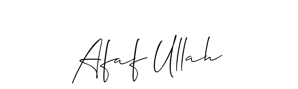 if you are searching for the best signature style for your name Afaf Ullah. so please give up your signature search. here we have designed multiple signature styles  using Allison_Script. Afaf Ullah signature style 2 images and pictures png