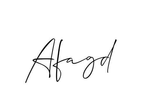 Similarly Allison_Script is the best handwritten signature design. Signature creator online .You can use it as an online autograph creator for name Afagd. Afagd signature style 2 images and pictures png