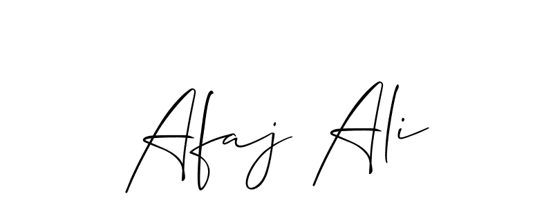 Best and Professional Signature Style for Afaj Ali. Allison_Script Best Signature Style Collection. Afaj Ali signature style 2 images and pictures png