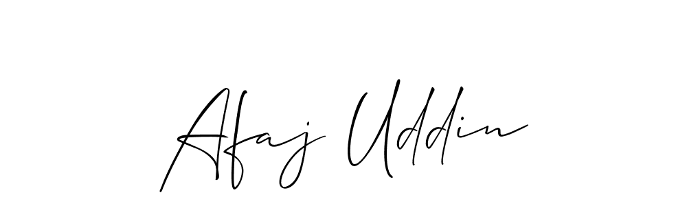 How to make Afaj Uddin signature? Allison_Script is a professional autograph style. Create handwritten signature for Afaj Uddin name. Afaj Uddin signature style 2 images and pictures png