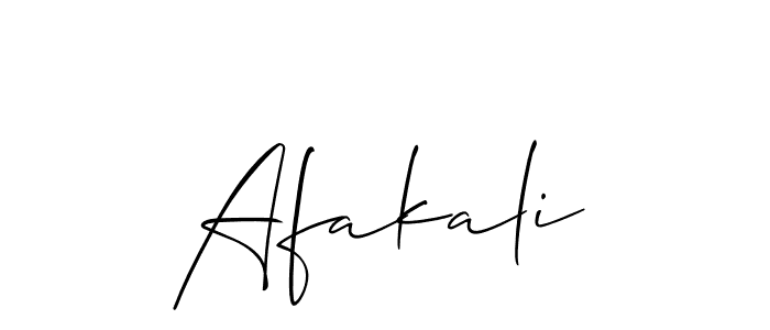 How to make Afakali name signature. Use Allison_Script style for creating short signs online. This is the latest handwritten sign. Afakali signature style 2 images and pictures png