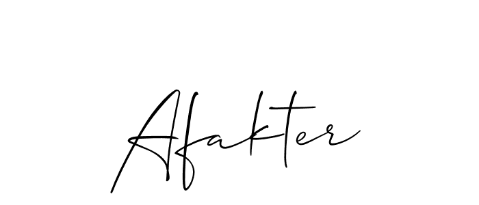 Also You can easily find your signature by using the search form. We will create Afakter name handwritten signature images for you free of cost using Allison_Script sign style. Afakter signature style 2 images and pictures png